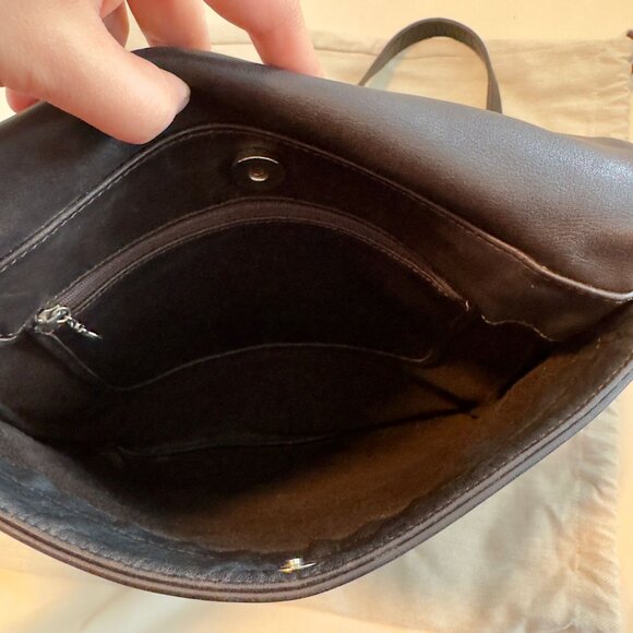 Vintage Coach Slim Large Messenger Crossbody Bag in Brown Leather - Picture 10 of 15